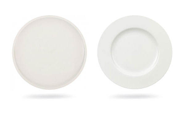 zwei Teller, in Qualität Premium Porcelain und Premium Bone Porcelain