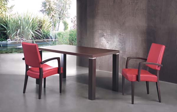 Esstisch in wenge, Quaderdesign